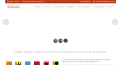 Desktop Screenshot of ecolemariahilf.be