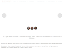 Tablet Screenshot of ecolemariahilf.be